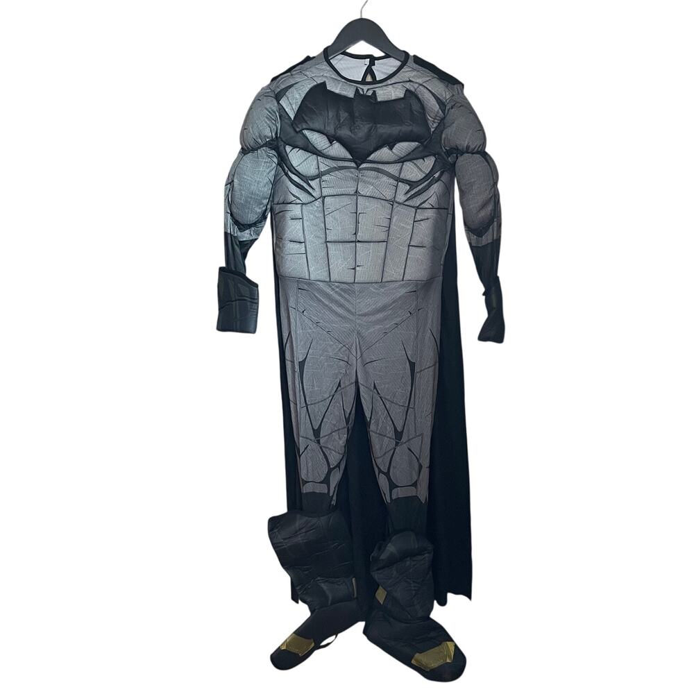 Rubies Batman v Superman Muscle Costume Boys Large 12-14 Cape DC Comics Costume